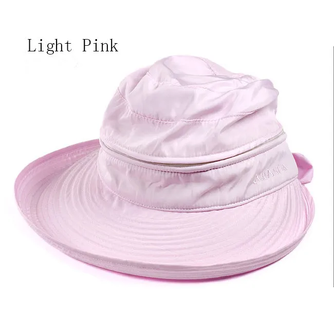 2017 New Summer Fashion Korean Style Bowknot Big Visor Cap Color Matching Beach Sun Hat For Women  -MX8