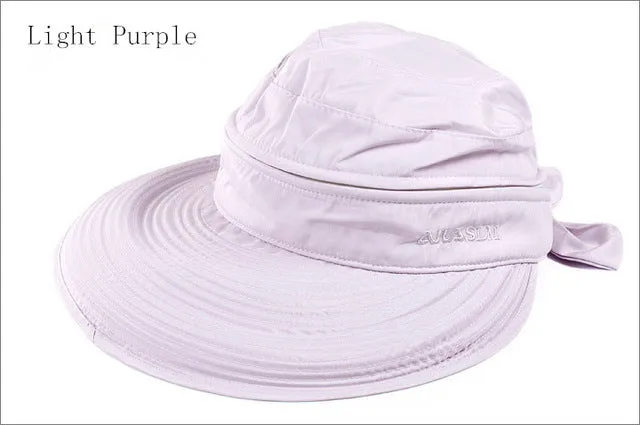 2017 New Summer Fashion Korean Style Bowknot Big Visor Cap Color Matching Beach Sun Hat For Women  -MX8