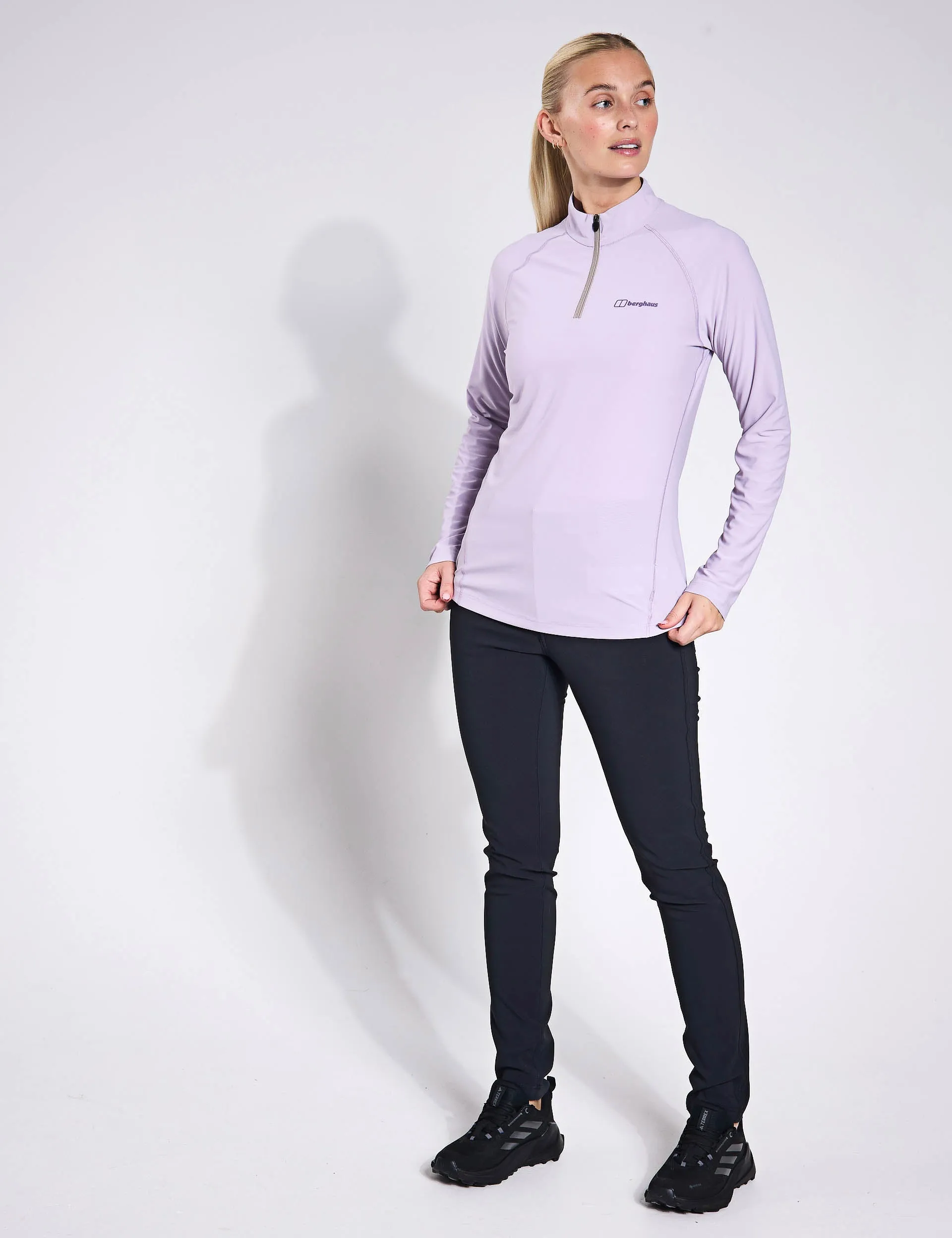 24/7 Tech Long Sleeve Half Zip Tee - Cloud