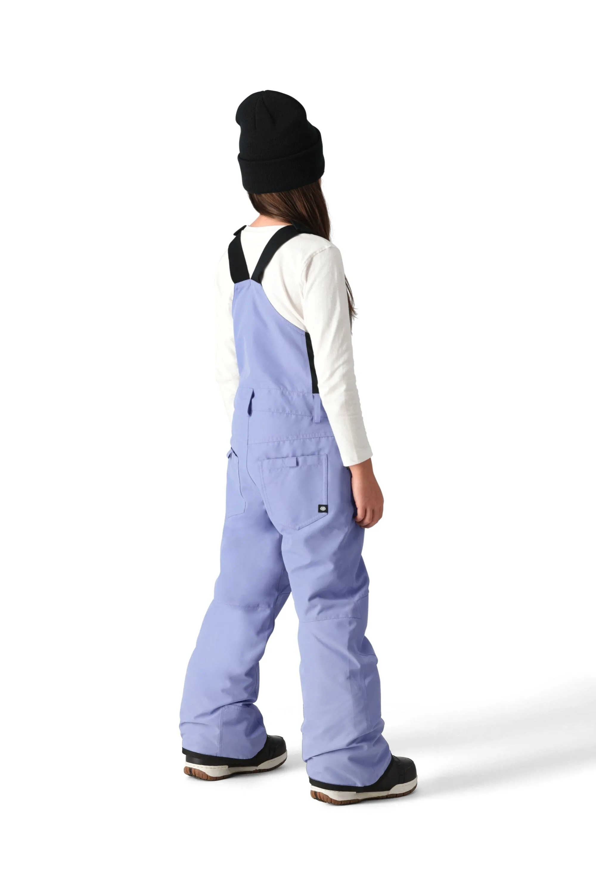 686 Girl's Sierra Insulated Bib Snowboard Bib Pants Purple Impression 2025
