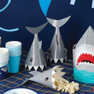 8 Shark Birthday Party Hats