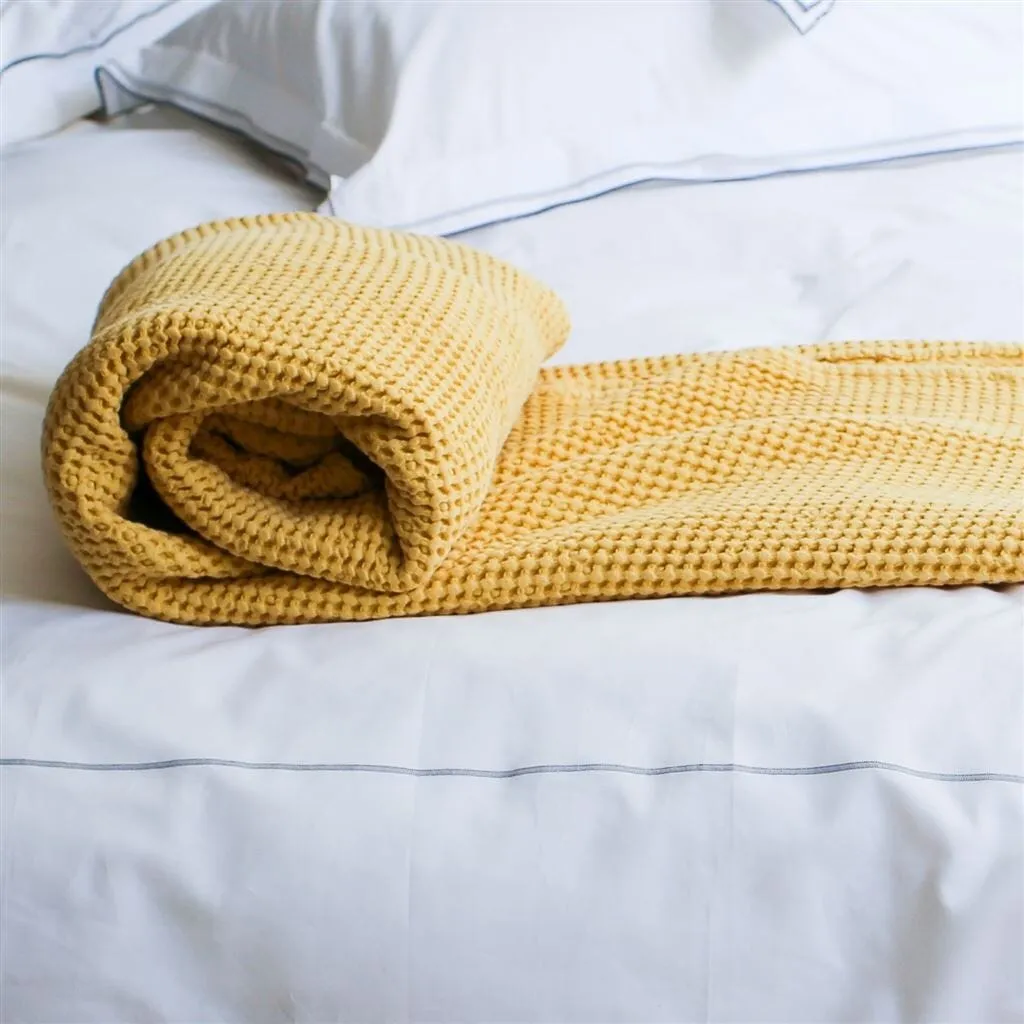 Alba Mimosa Cotton Blanket by Designers Guild