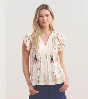 Alexa Popover - Ribbon Weave Stripes
