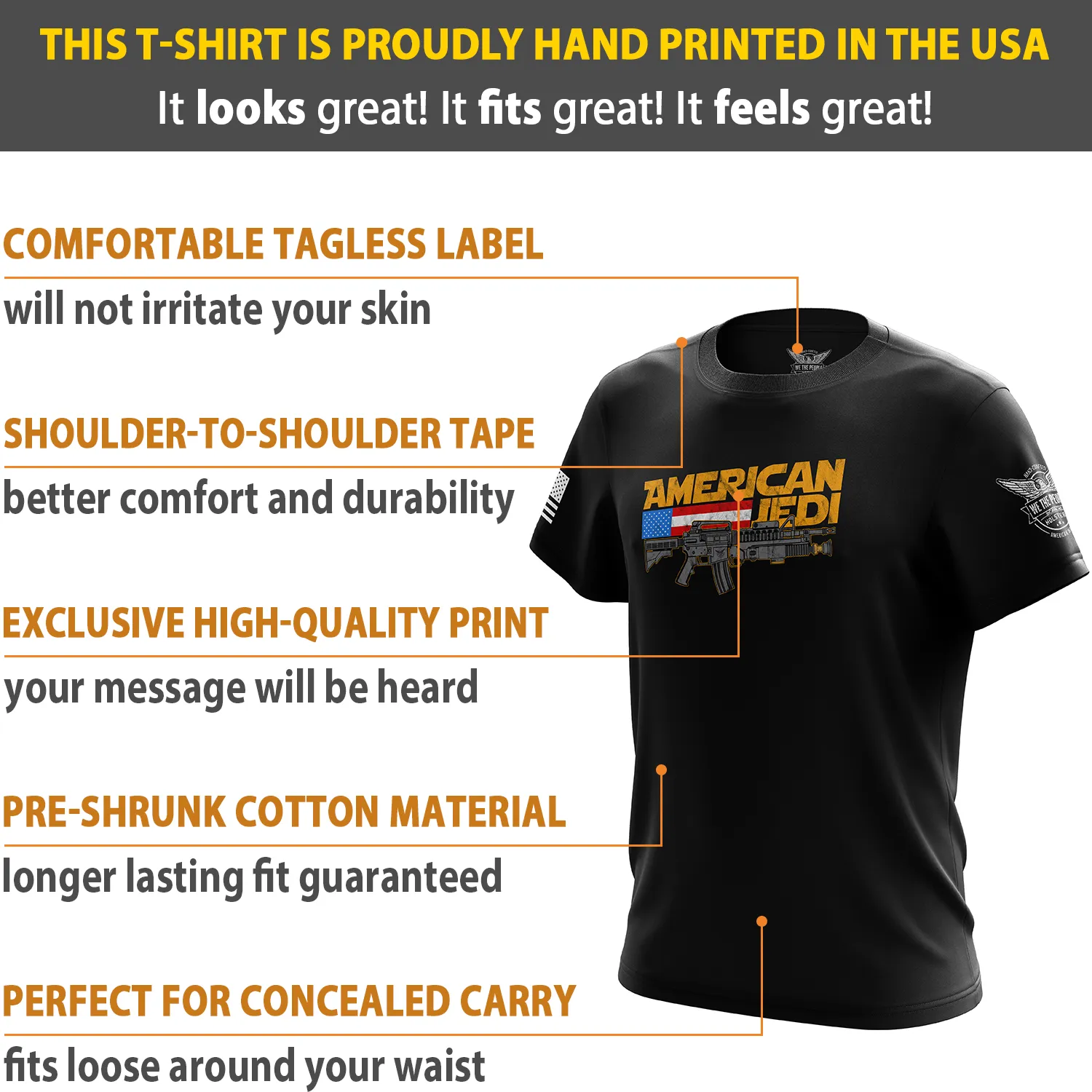 American Jedi Short Sleeve Shirt