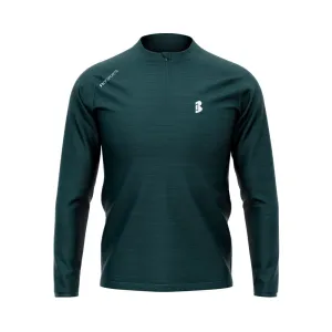 Aquamarine Melange: Half-Zip