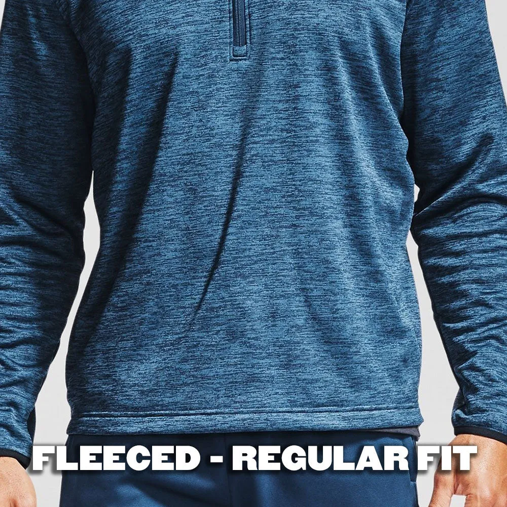 Aquamarine Melange: Half-Zip