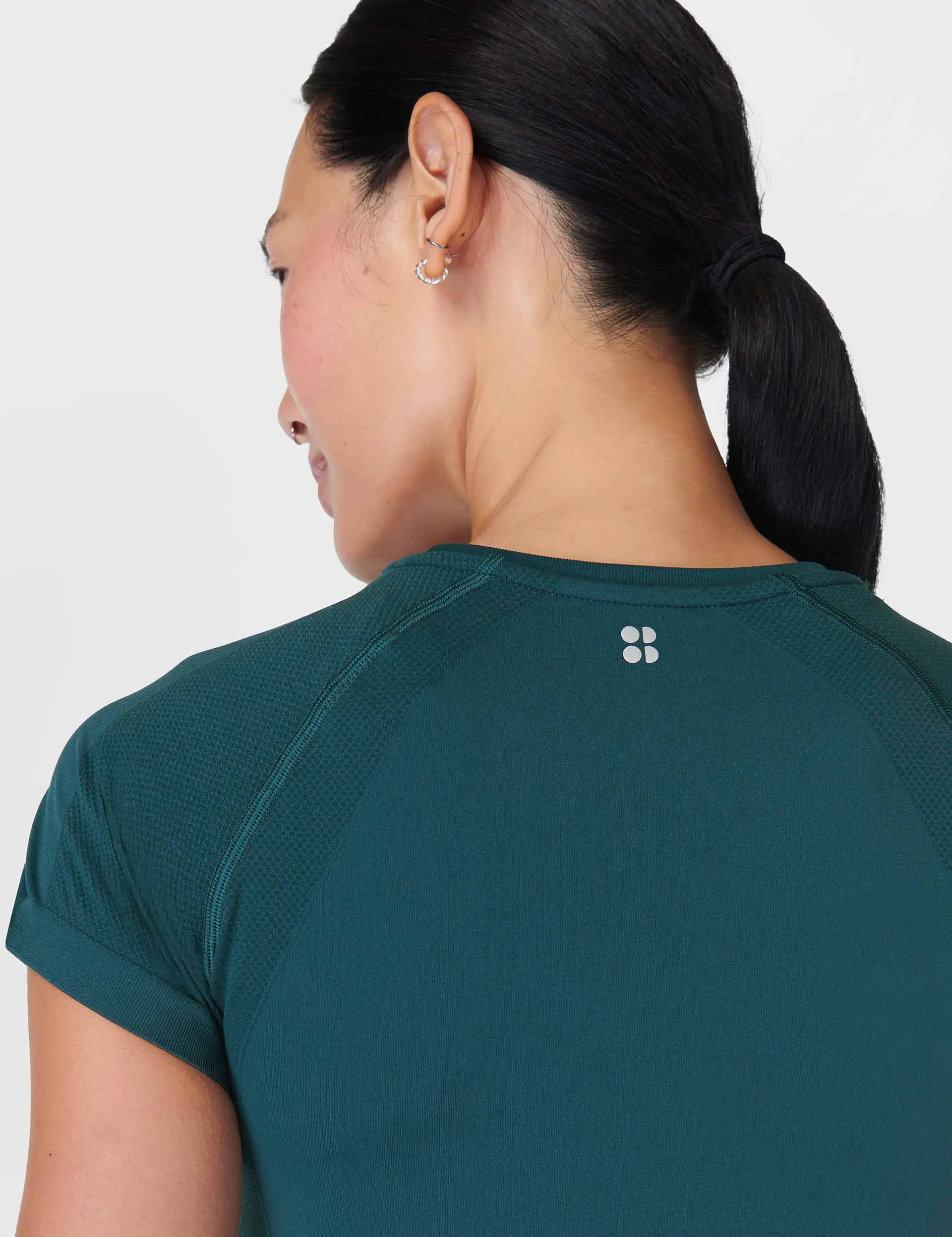 Athlete Seamless Gym T-Shirt - Deep Green