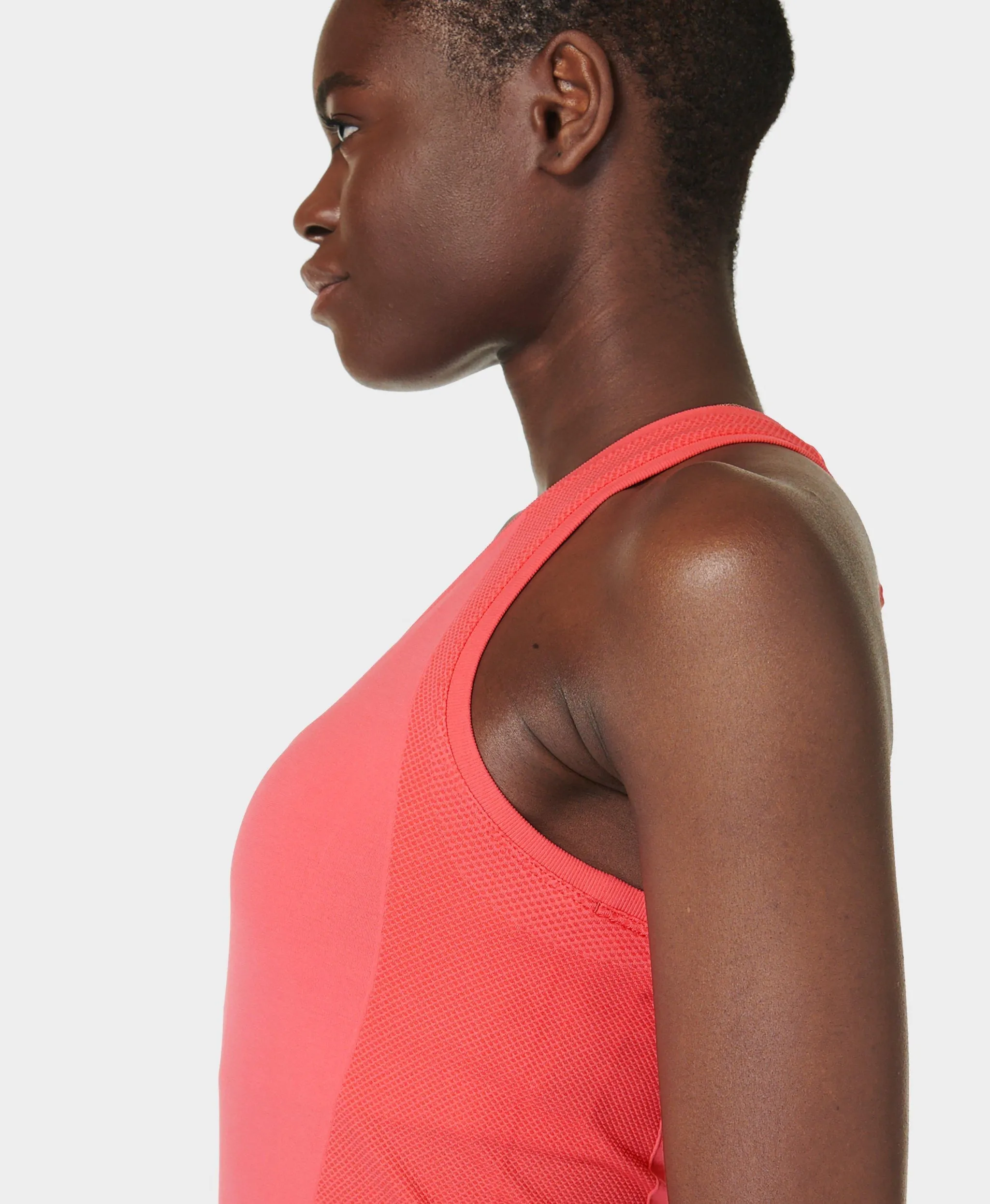 Athlete Seamless Workout Tank Sb6545 Coral-Pink