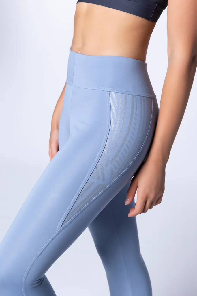 Baby Blue Silver Leggings