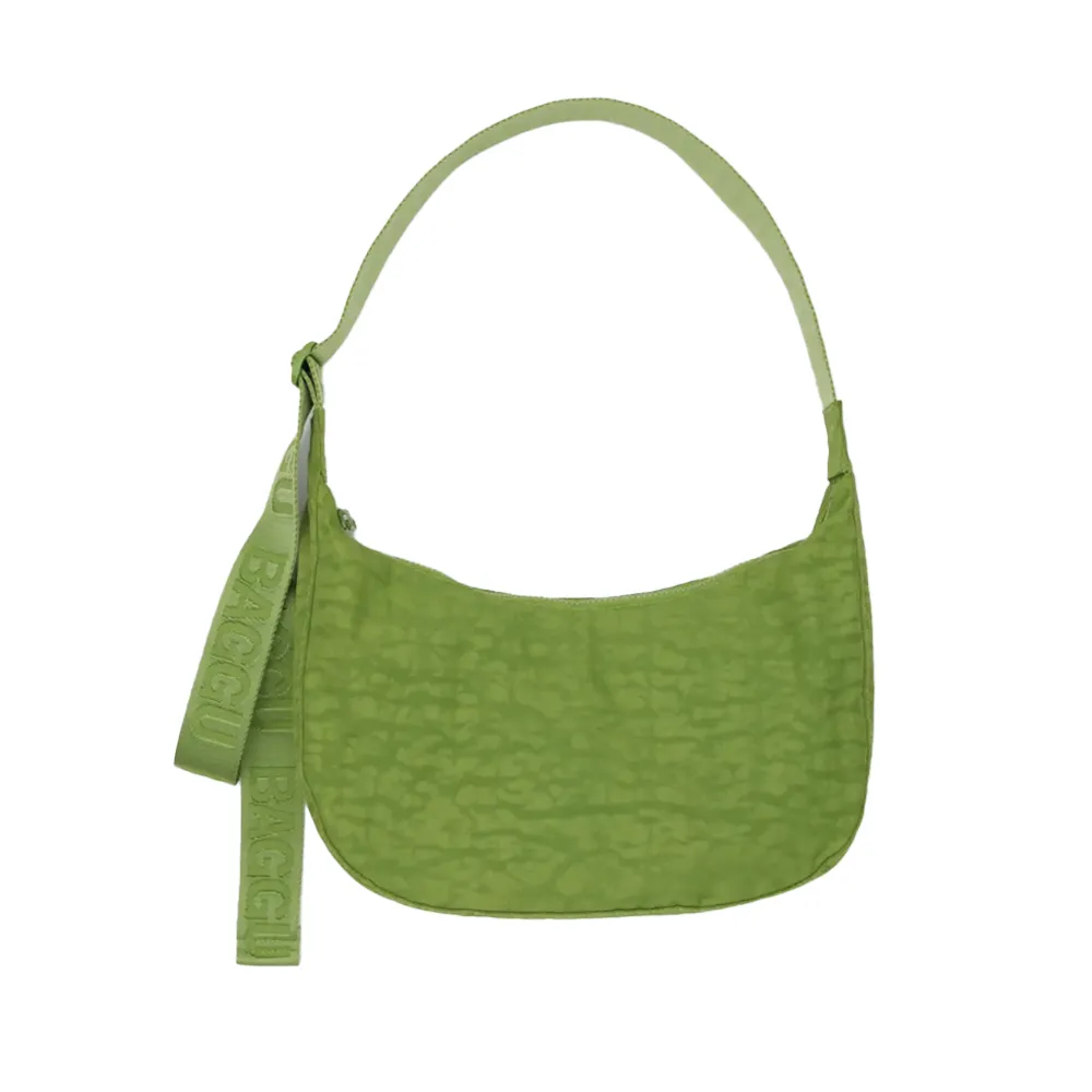 Baggu Medium Nylon Crescent Bag Juice Green
