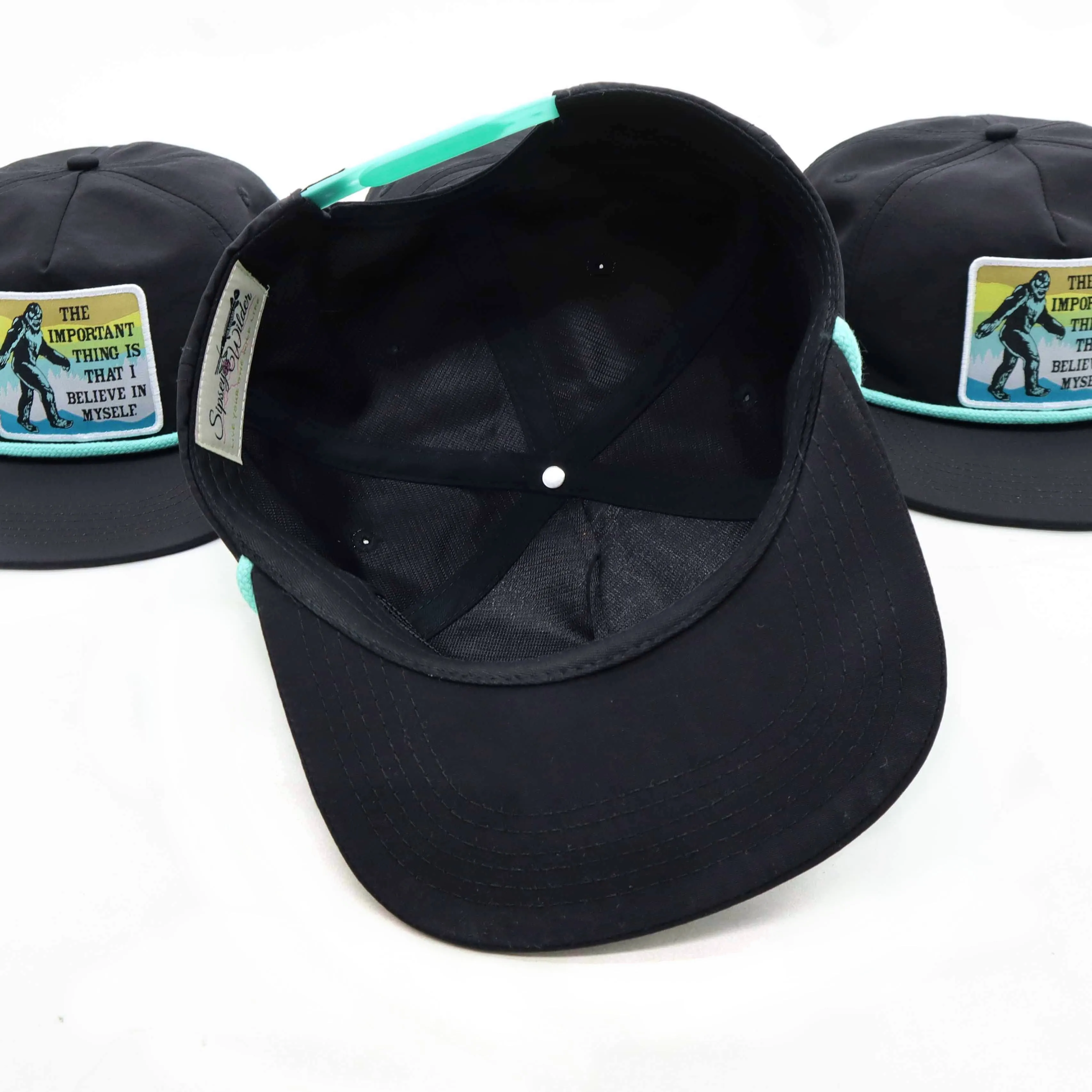 Bigfoot Believe Rope Hat (Black)