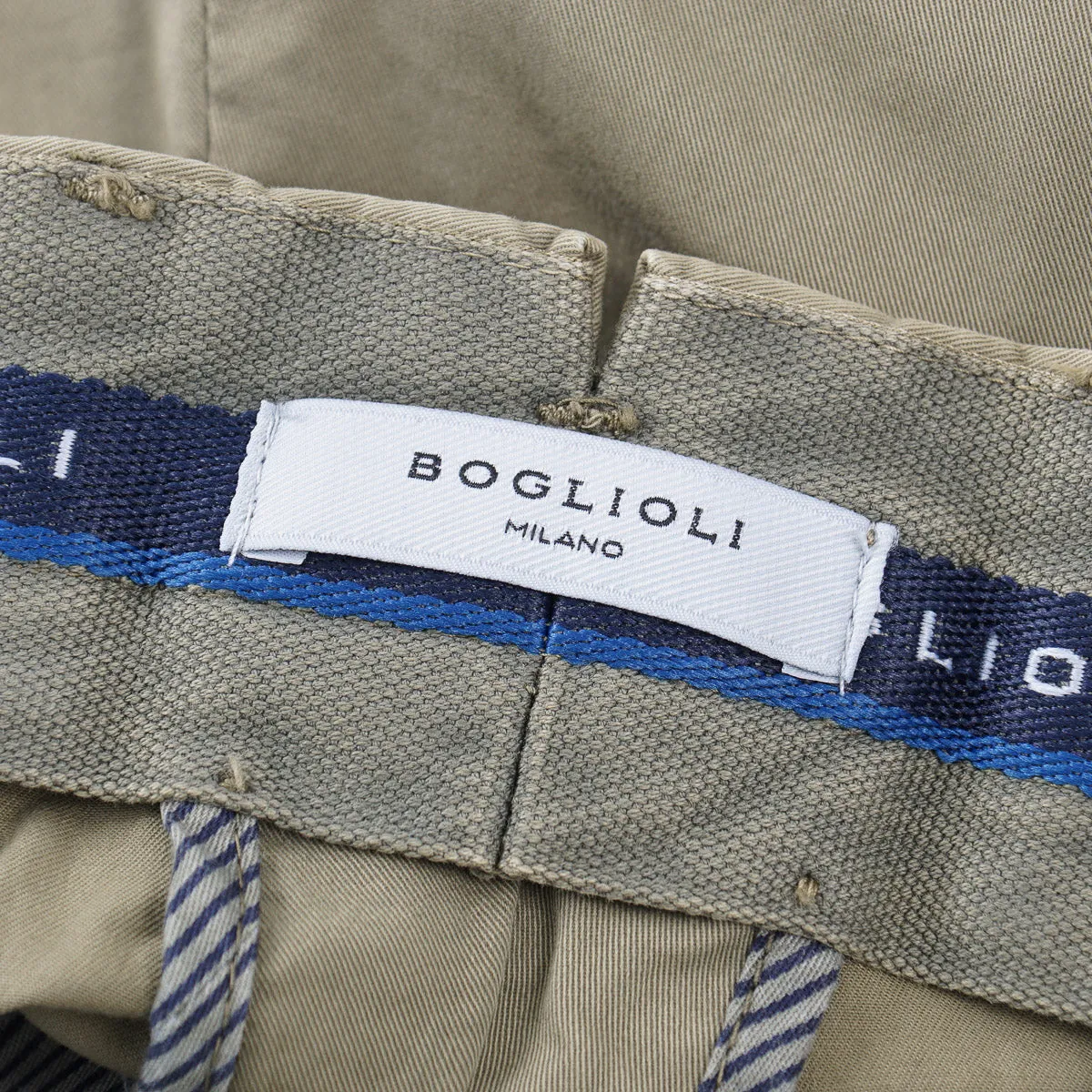 Boglioli Regular-Fit Washed Cotton Pants