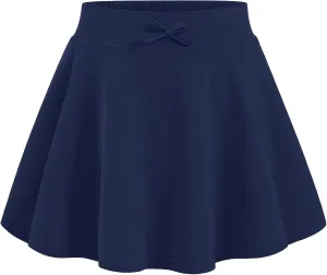BOOPH Girls Skirts Kids Casual Mini Skorts Toddler Athletic Uniform Skirts with Pockets