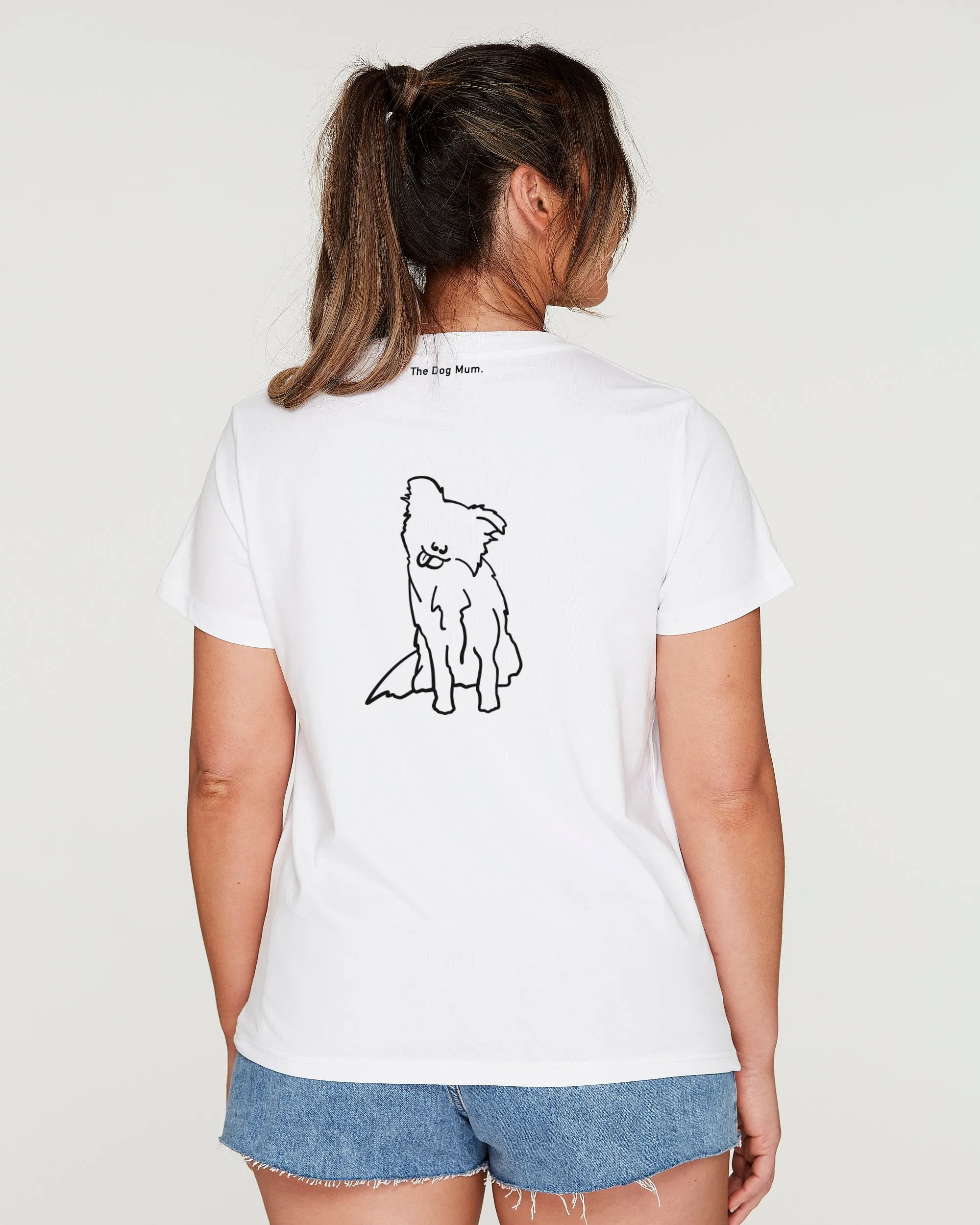 Border Collie Mum Illustration: Classic T-Shirt