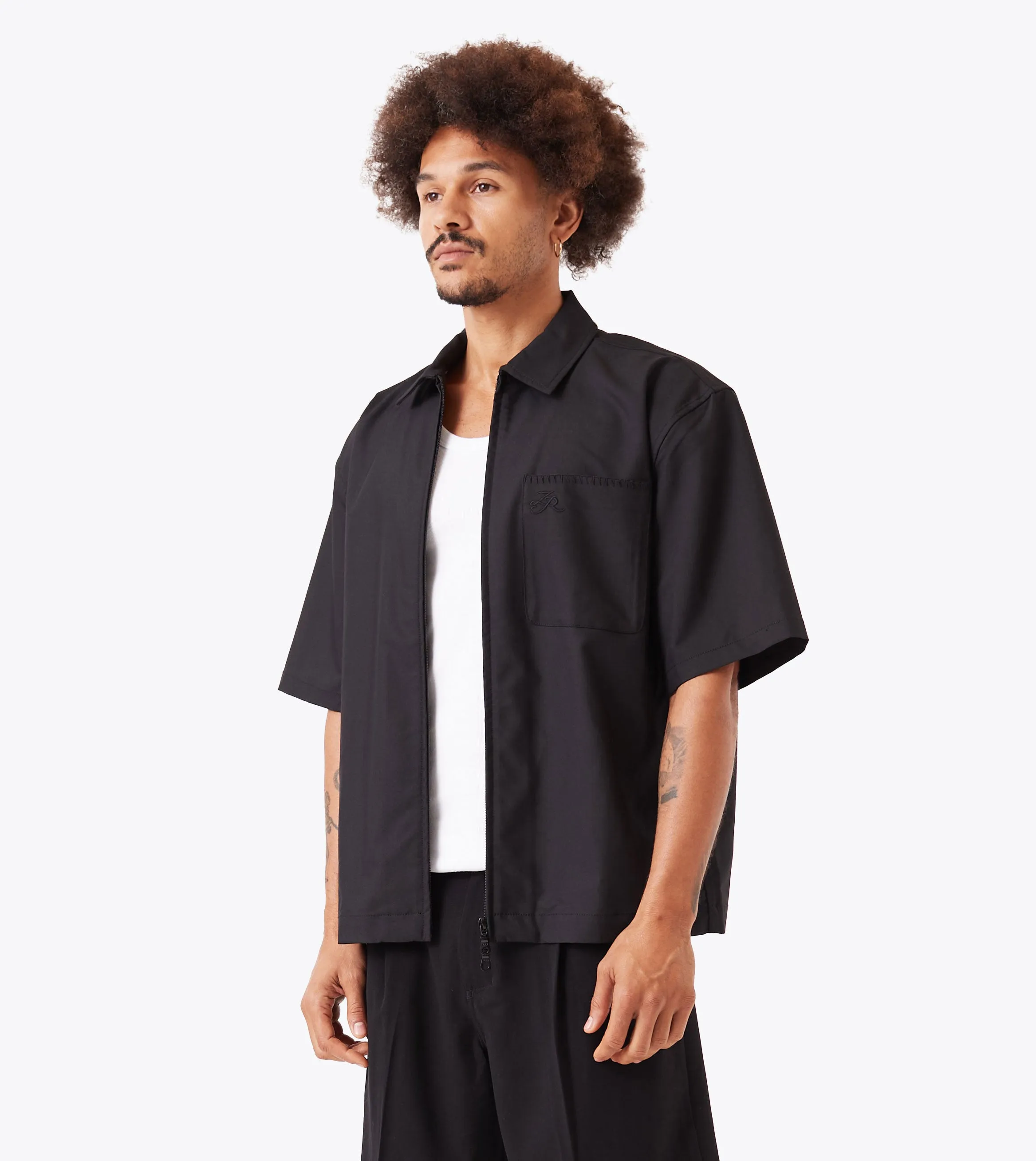 Boxy SS Overshirt 2.0 Black