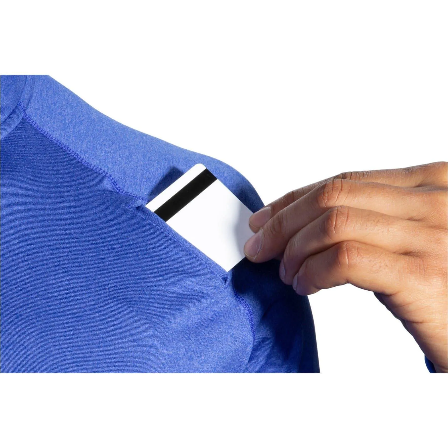 Brooks Dash Half Zip Long Sleeve Mens Running Top - Blue