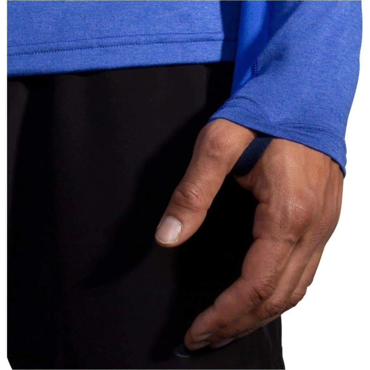 Brooks Dash Half Zip Long Sleeve Mens Running Top - Blue
