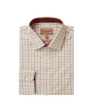 Burnham Tattersall Classic Shirt - Damson Tattersall