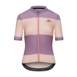CAFE DU CYCLISTE Angeline Women's Jersey - Sand Glycin Stripe