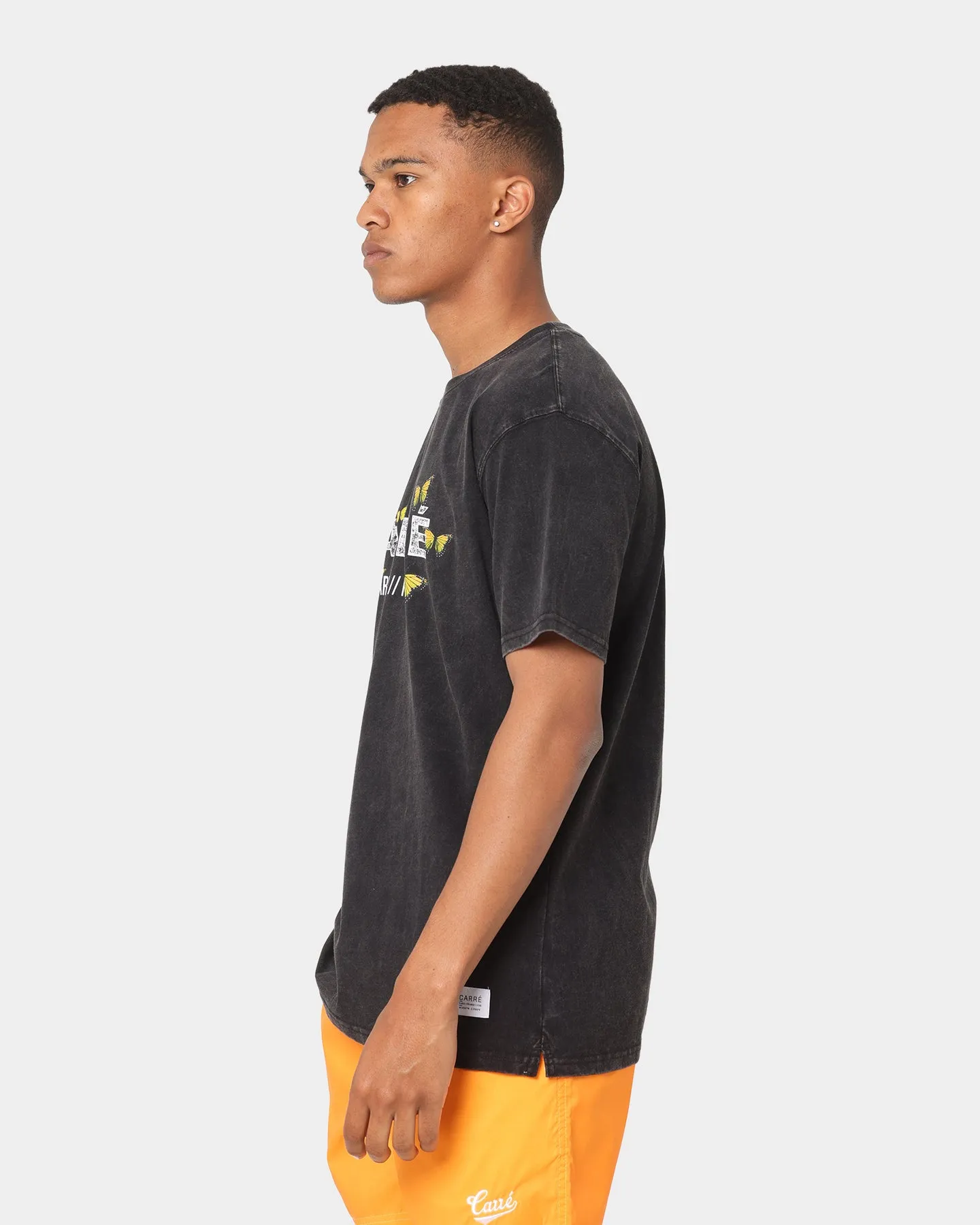 Carre Papillion Vintage Short Sleeve T-Shirt Black Wash