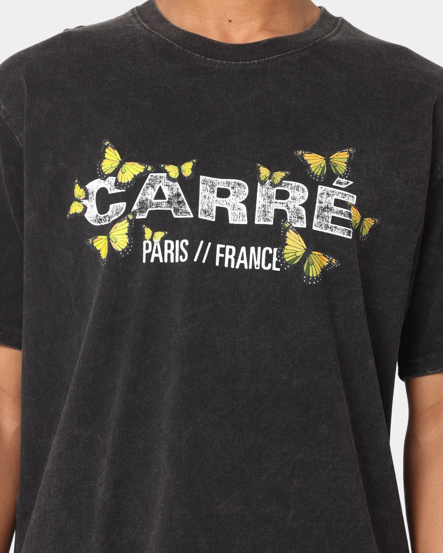 Carre Papillion Vintage Short Sleeve T-Shirt Black Wash