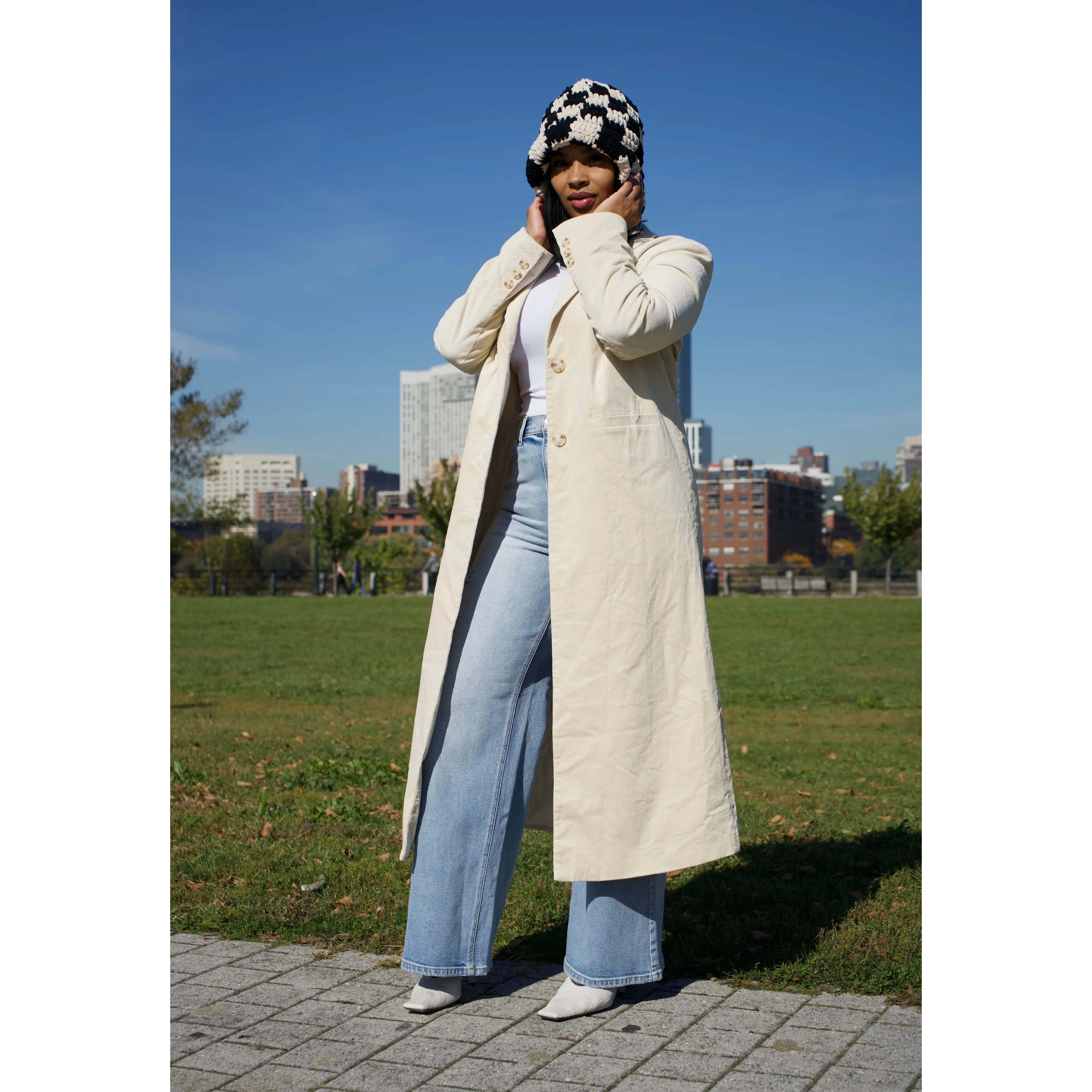 Chenille sweater hat