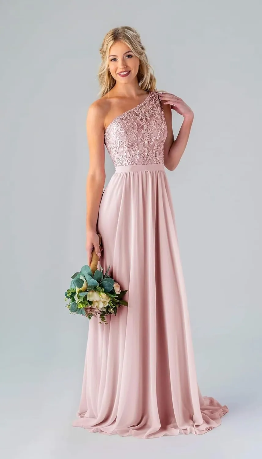 Chiffon Mother of The Bride Dresses for Wedding Lace Appliques 3/4 Sleeves High Low Formal Evening Guest Dress