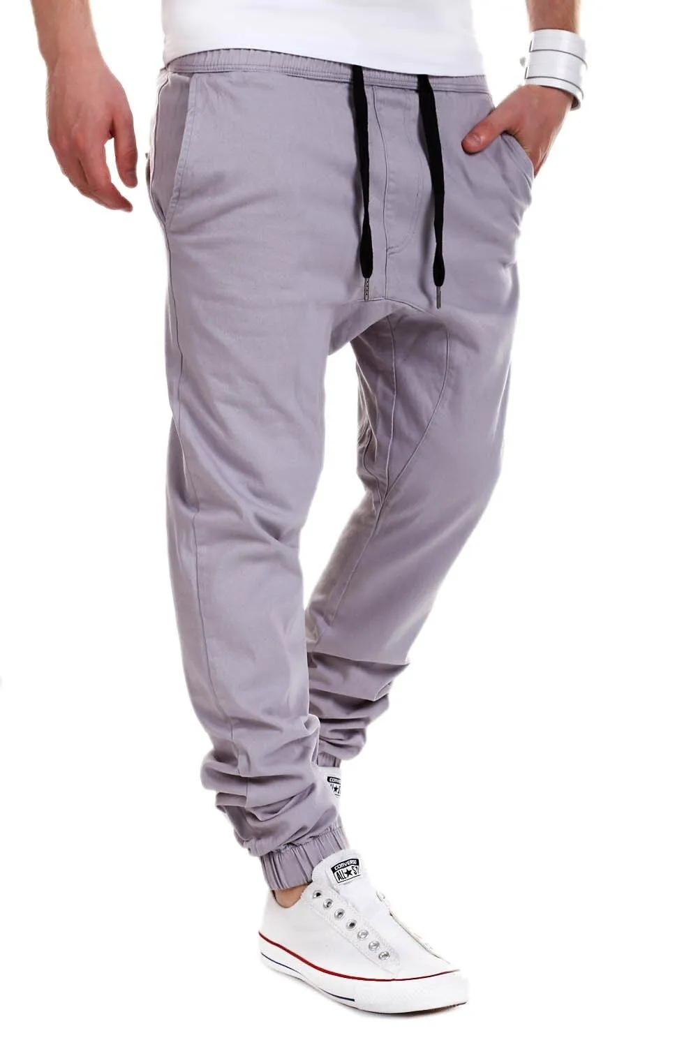 Chino-Joggers Grau 60