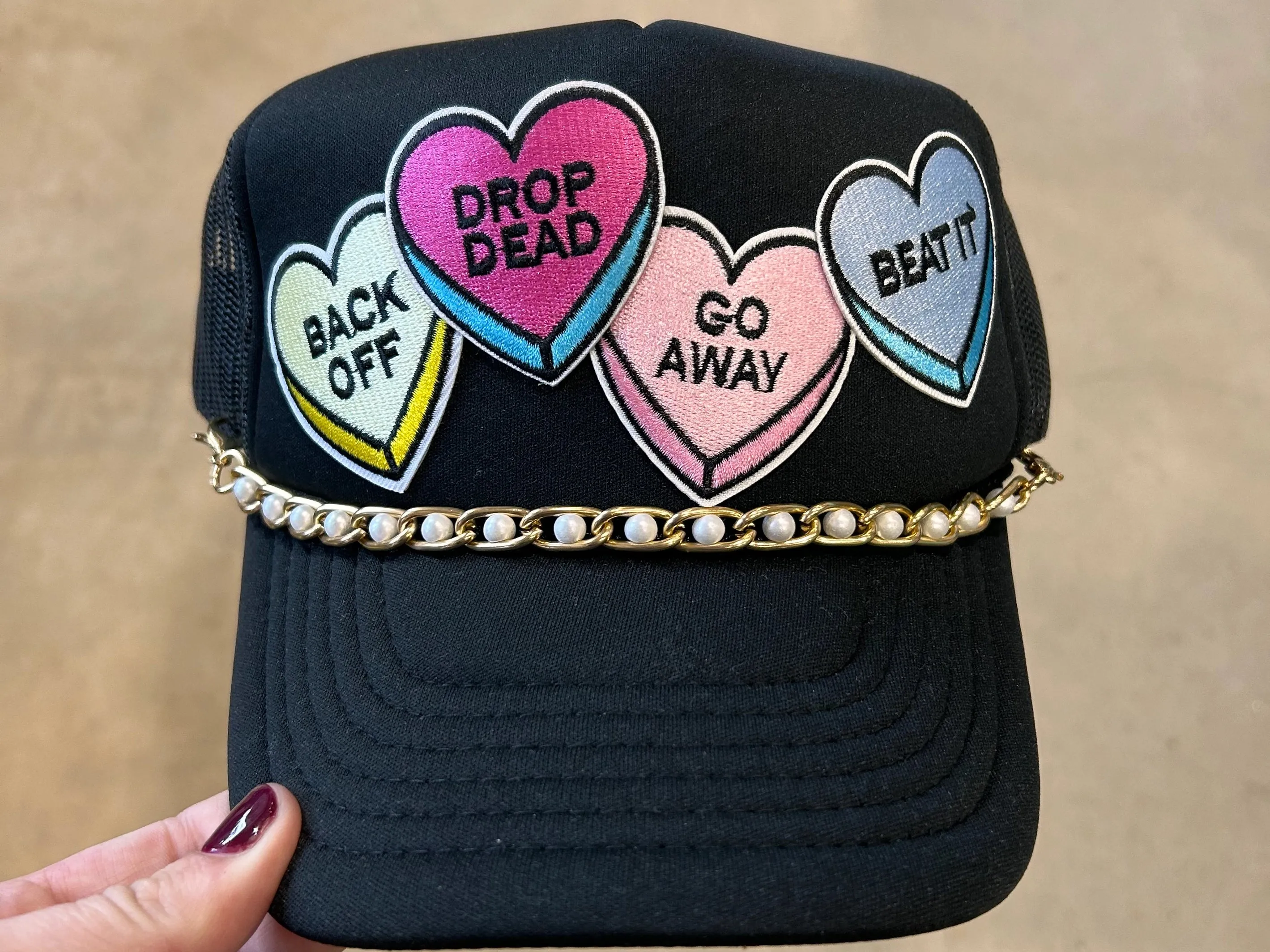 Chunky Gold & Pearl Trucker Chain