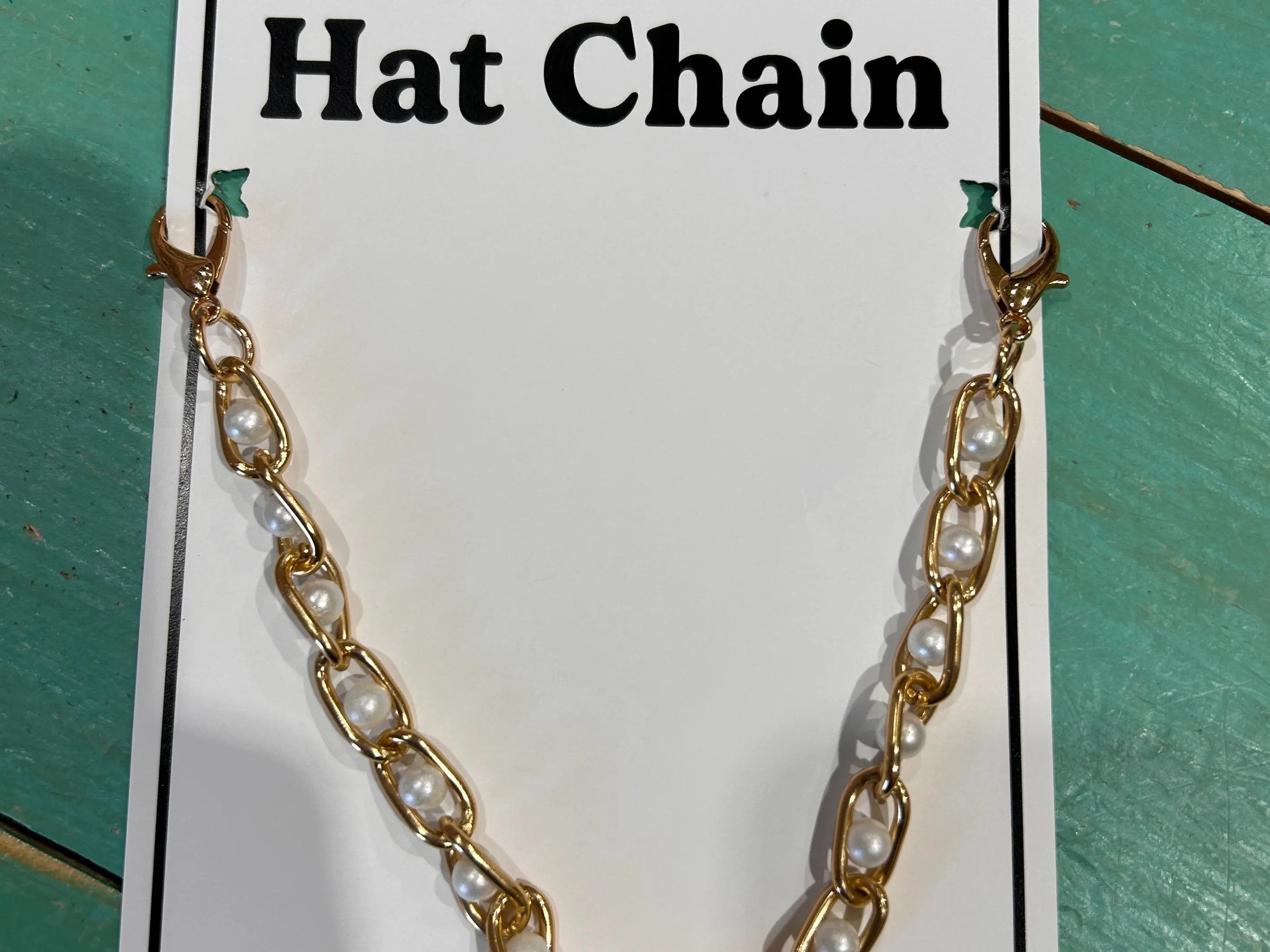 Chunky Gold & Pearl Trucker Chain