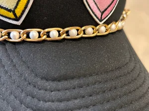 Chunky Gold & Pearl Trucker Chain