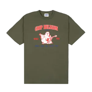 Classic Grip Religion T-Shirt Army Green
