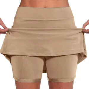 cooki Skorts for Women Casual Summer Lightweight Athletic Golf Mini Skirt with Shorts High Waisted Workout Yoga Skort