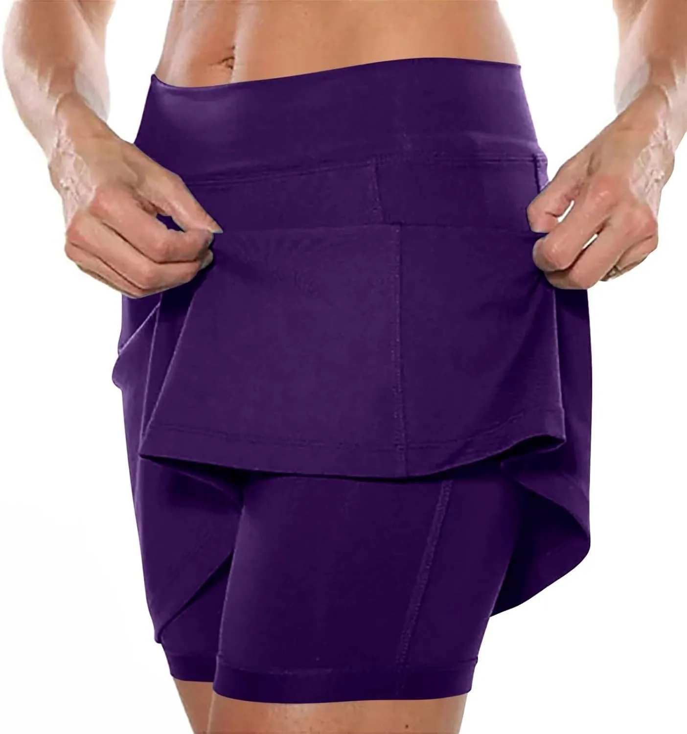 cooki Skorts for Women Casual Summer Lightweight Athletic Golf Mini Skirt with Shorts High Waisted Workout Yoga Skort