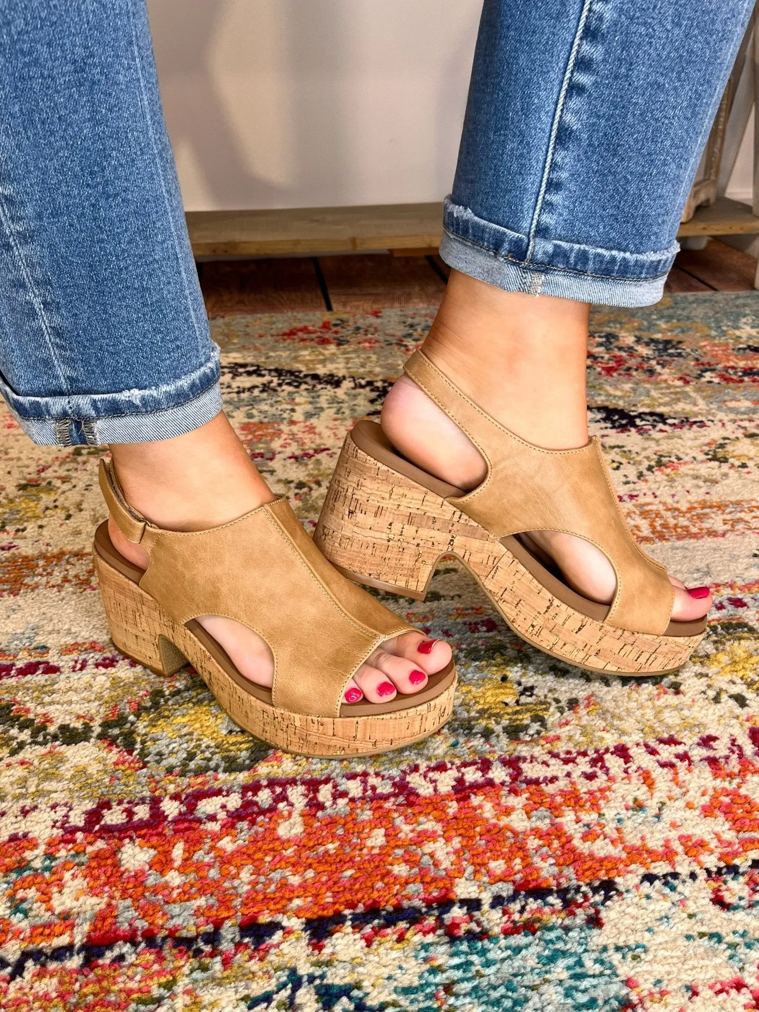 Corky's Footwear Miss Carley Sandal - Caramel