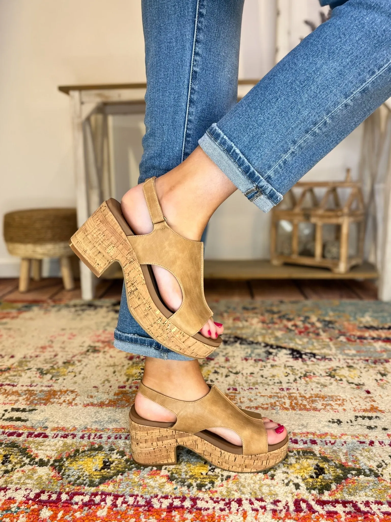 Corky's Footwear Miss Carley Sandal - Caramel