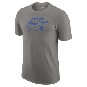DALLAS MAVERICKS NIKE SWOOSH LOGO SHORT SLEEVE GREY TEE