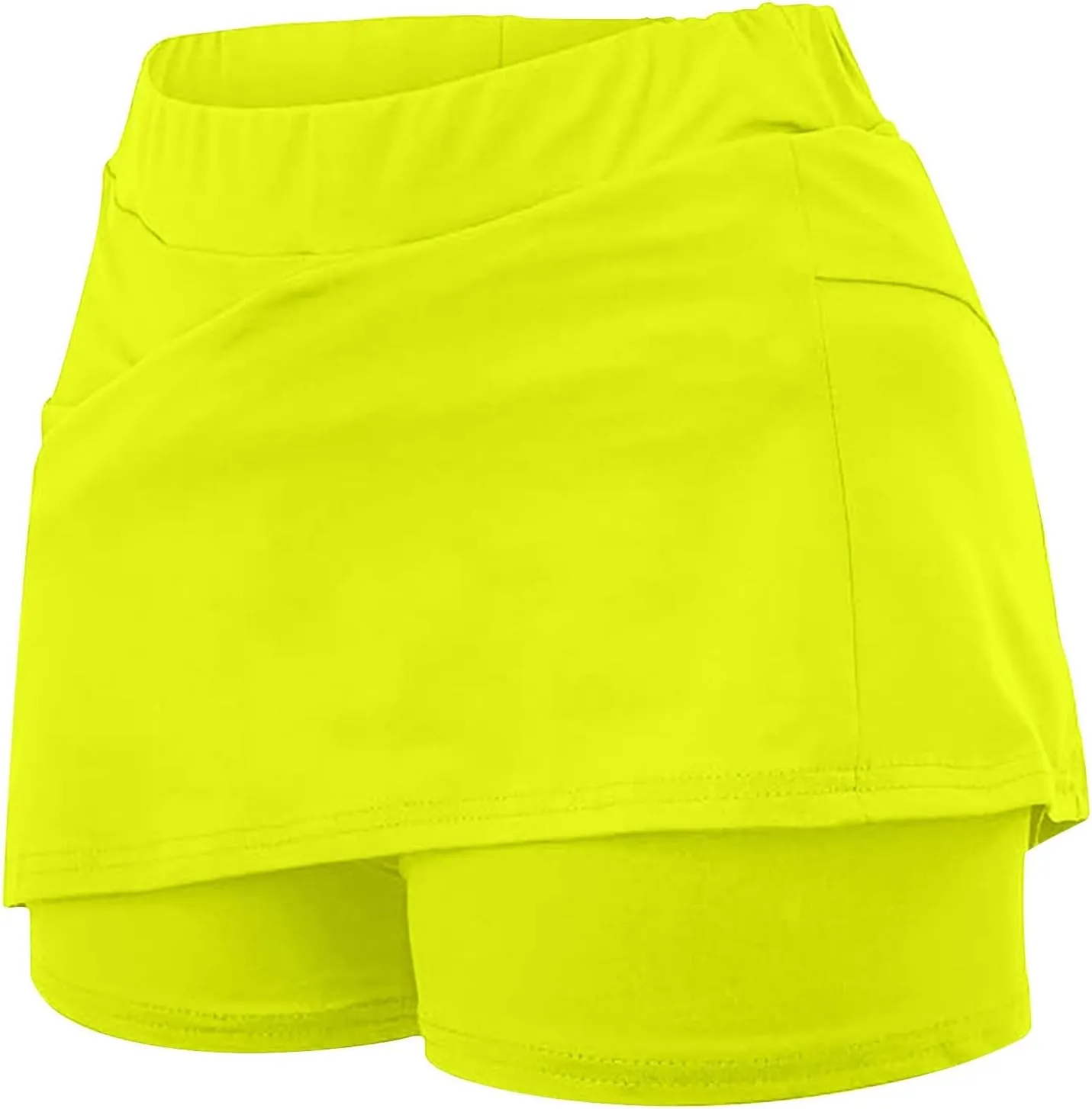 DDAPJ pyju Skorts for Women Plus Size High Waist Yoga Shorts Dressy Casual Athletic Tennis Mini Skater Skirt Basic Skort