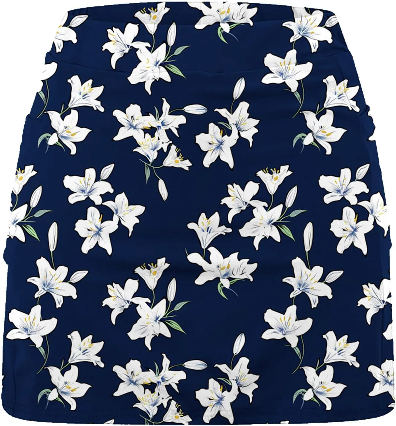 DDAPJ pyju Women Shorts Stretchy Yoga Skort Trendy Floral Print Athletic Skirts Plus Size Golf Athletic Workout Skort