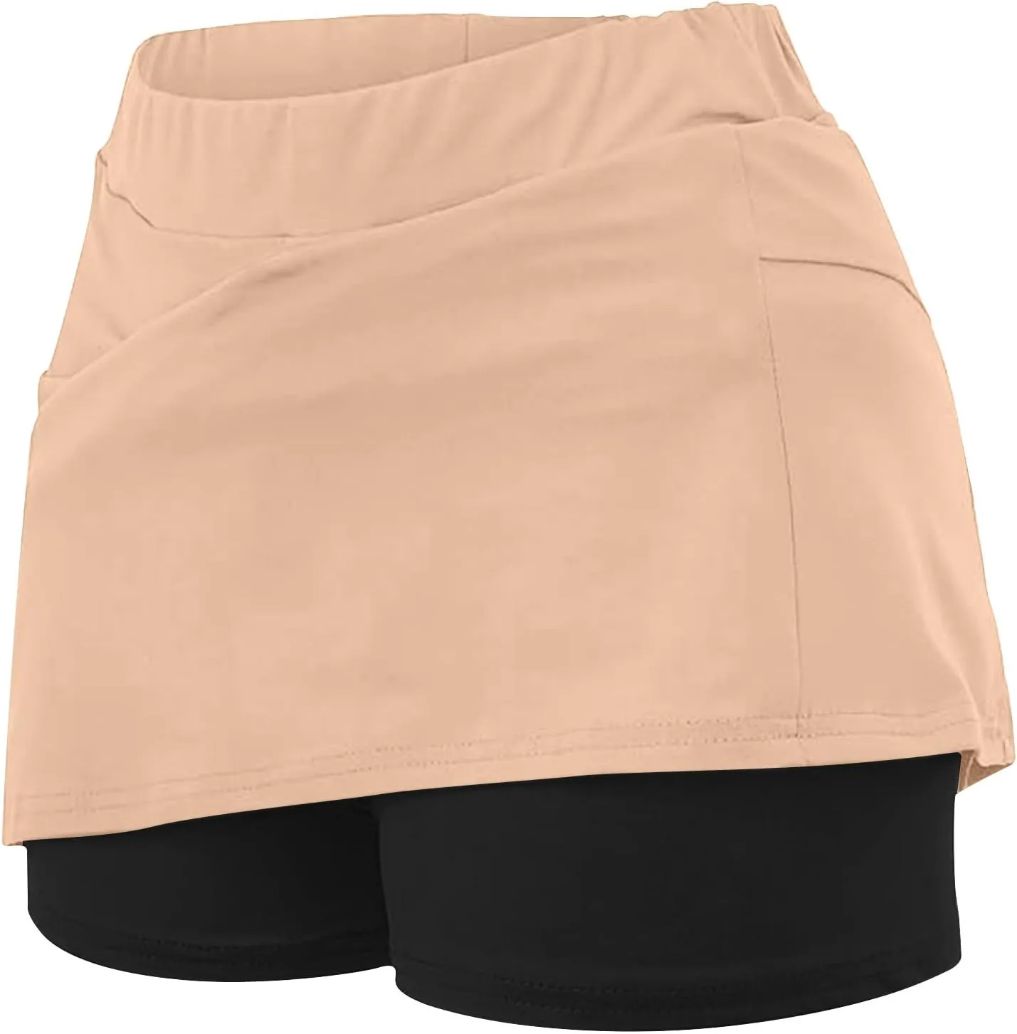 DDAPJ pyju Women's Tennis Skirt Inner Shorts Lightweight Golf Skorts Casual Sports Skirt with Shorts Running Modest Skirts