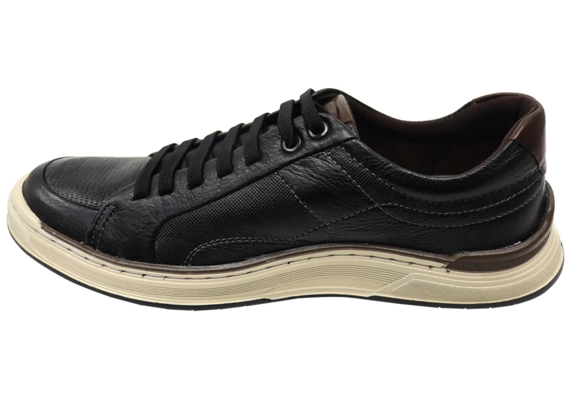 Democrata Wolfe Mens Comfortable Leather Casual Shoes Made In Brazil
