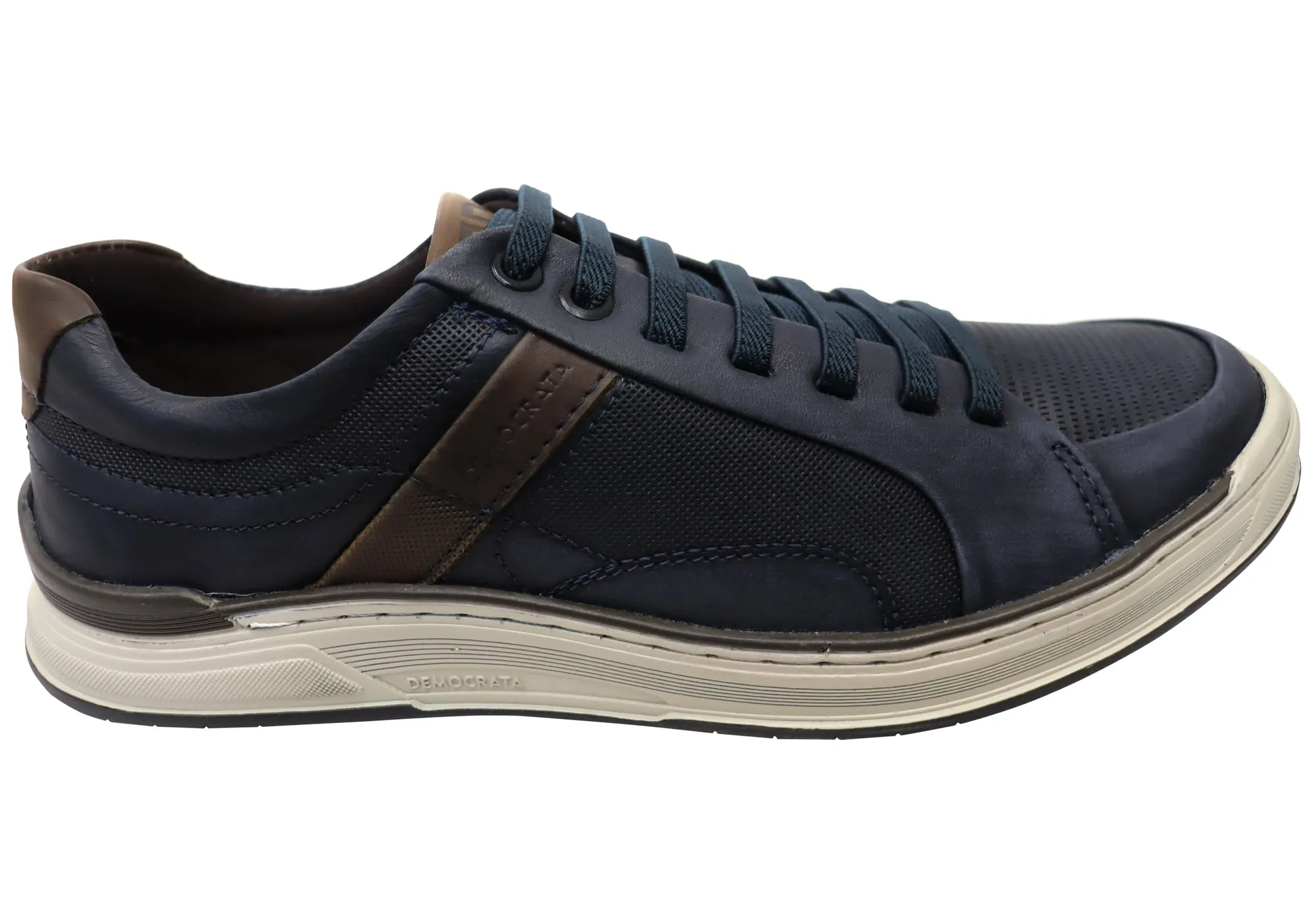 Democrata Wolfe Mens Comfortable Leather Casual Shoes Made In Brazil