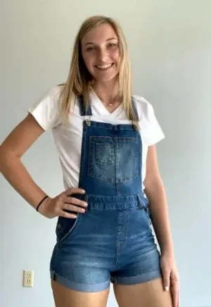 Denim Overall shorts