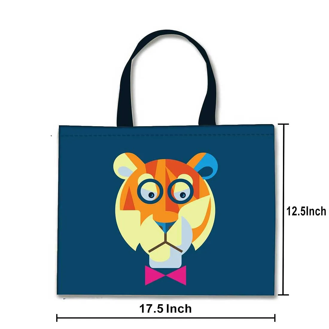 Designer Tote Bag With Zip Beach Gym Travel Bags -  Tiger Hipster