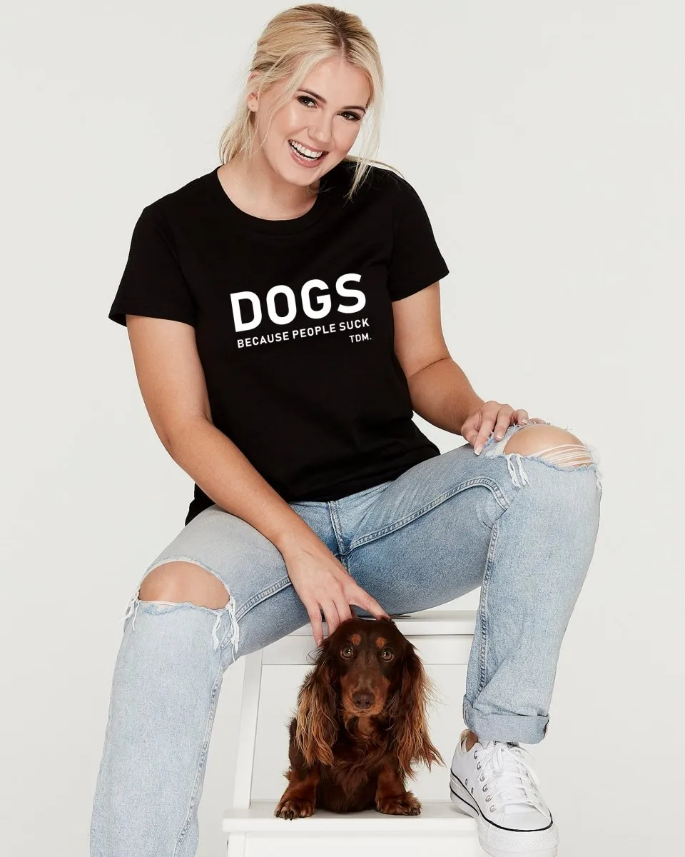 Dogs Because People Suck Classic T-Shirt