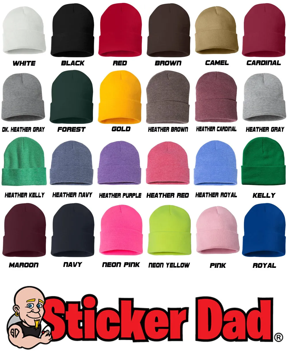 DOPE Embroidered Cuffed Beanie Hat