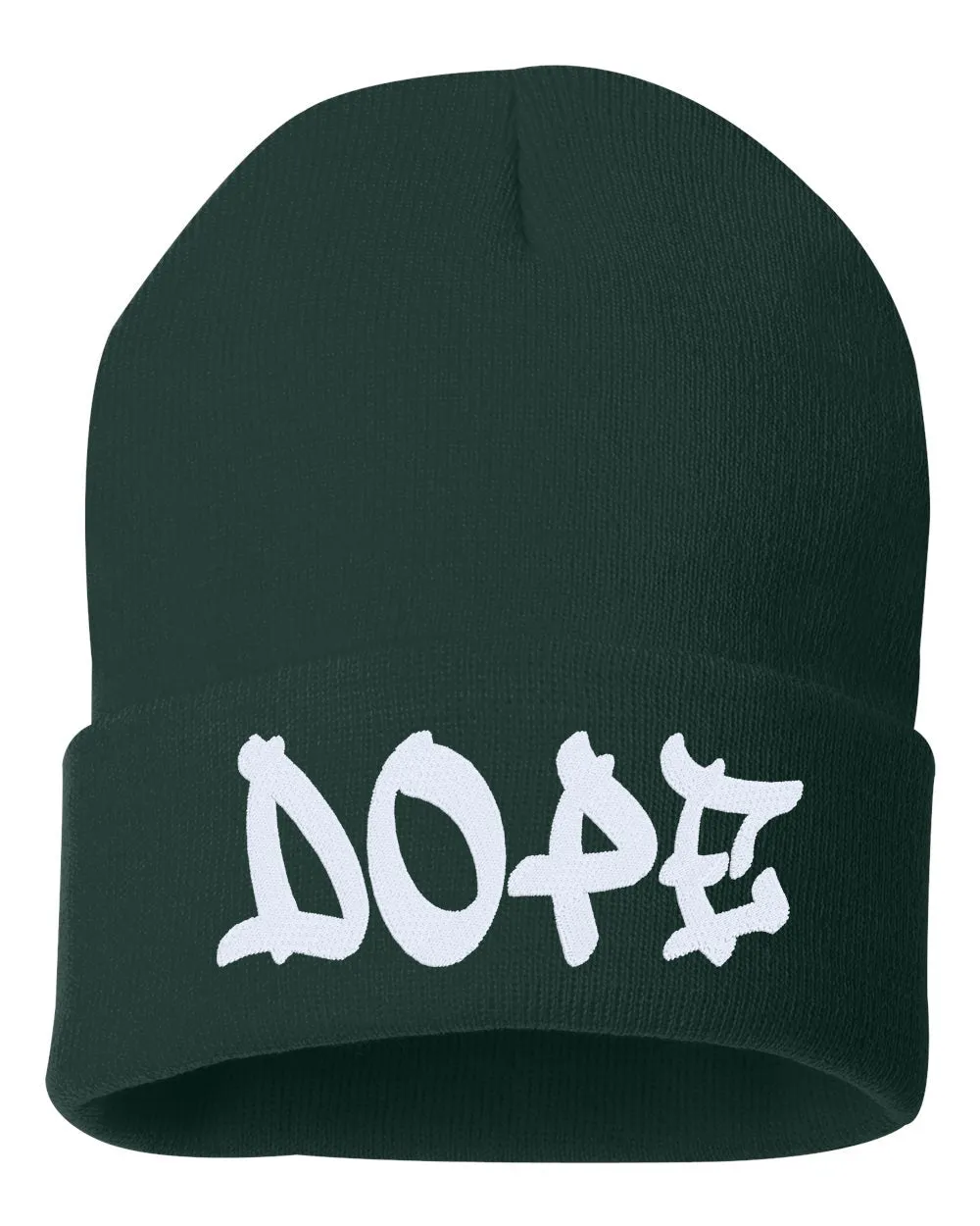 DOPE Embroidered Cuffed Beanie Hat