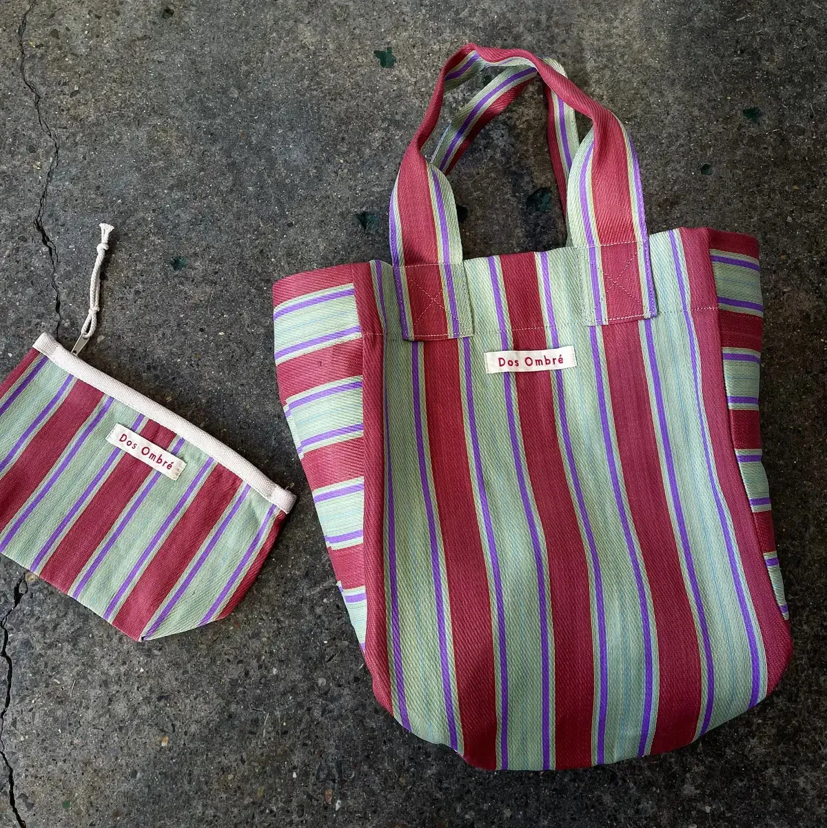 Dos Ombrè - Big Bengali Bag - Red Stripe