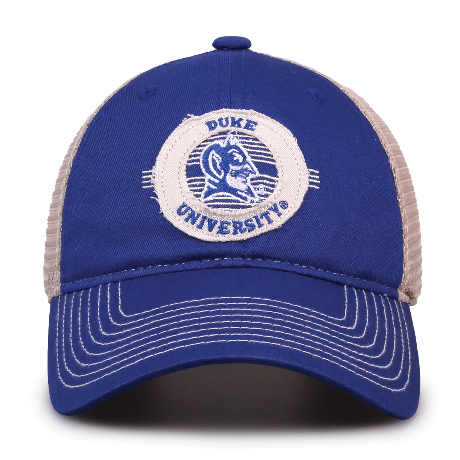 Duke Trucker Hat Circle Design