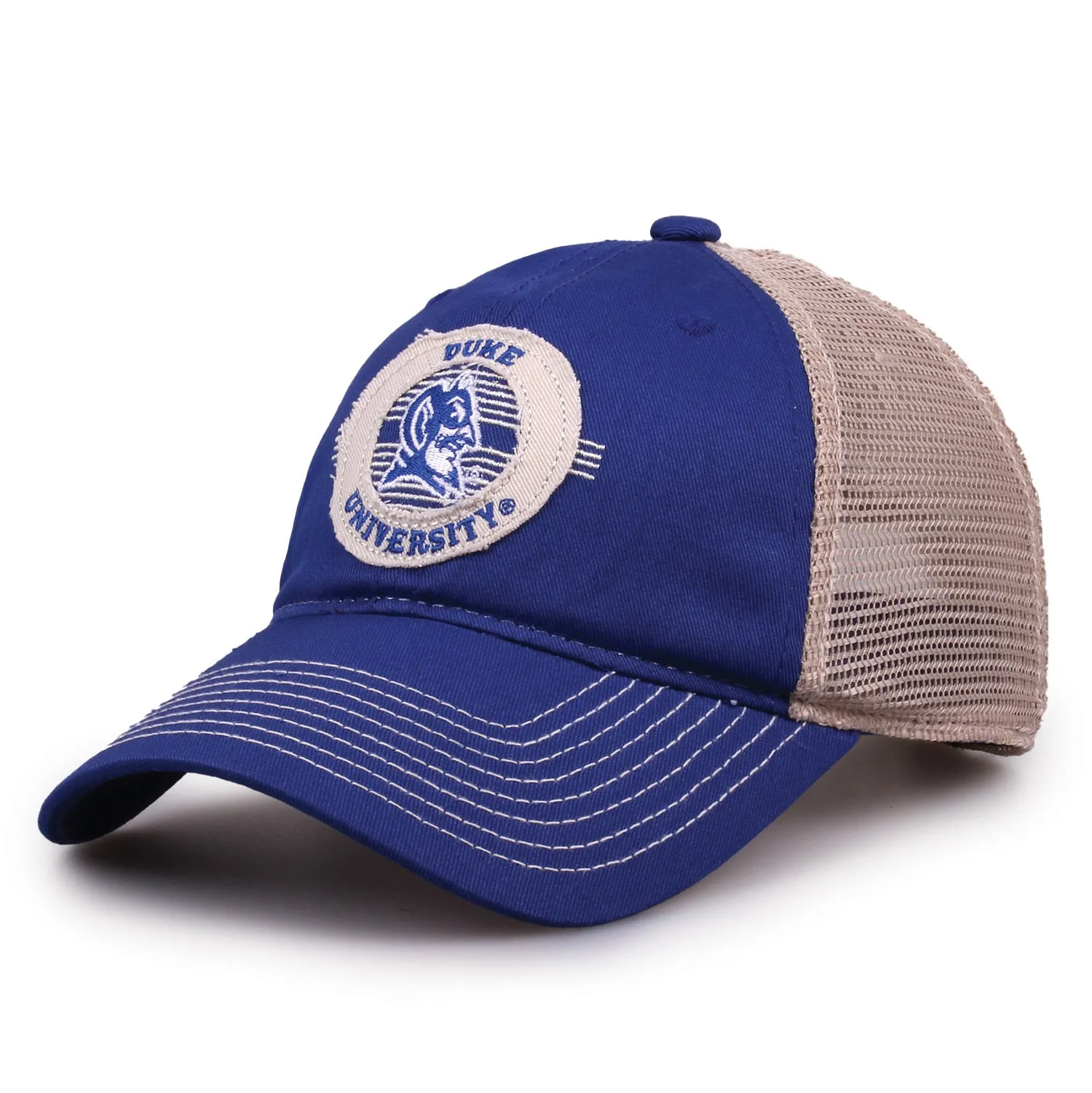 Duke Trucker Hat Circle Design